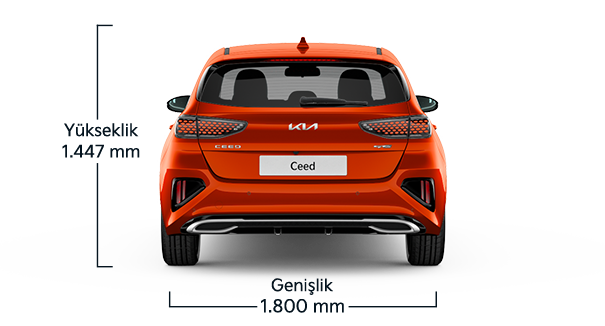 Kia Ceed Arka Genişlik