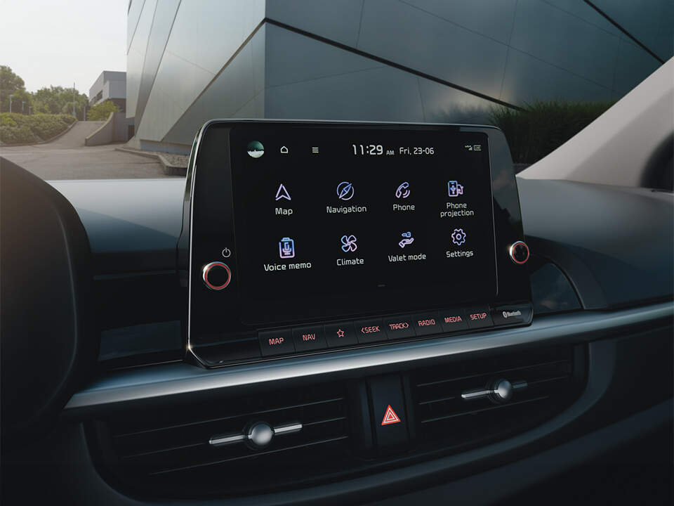 8 inç Dokunmatik Ekranlı Multimedya Eğlence Ekranı